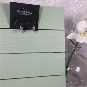 🆕 Simply Vera Vera Wang Silver Hoop Earrings